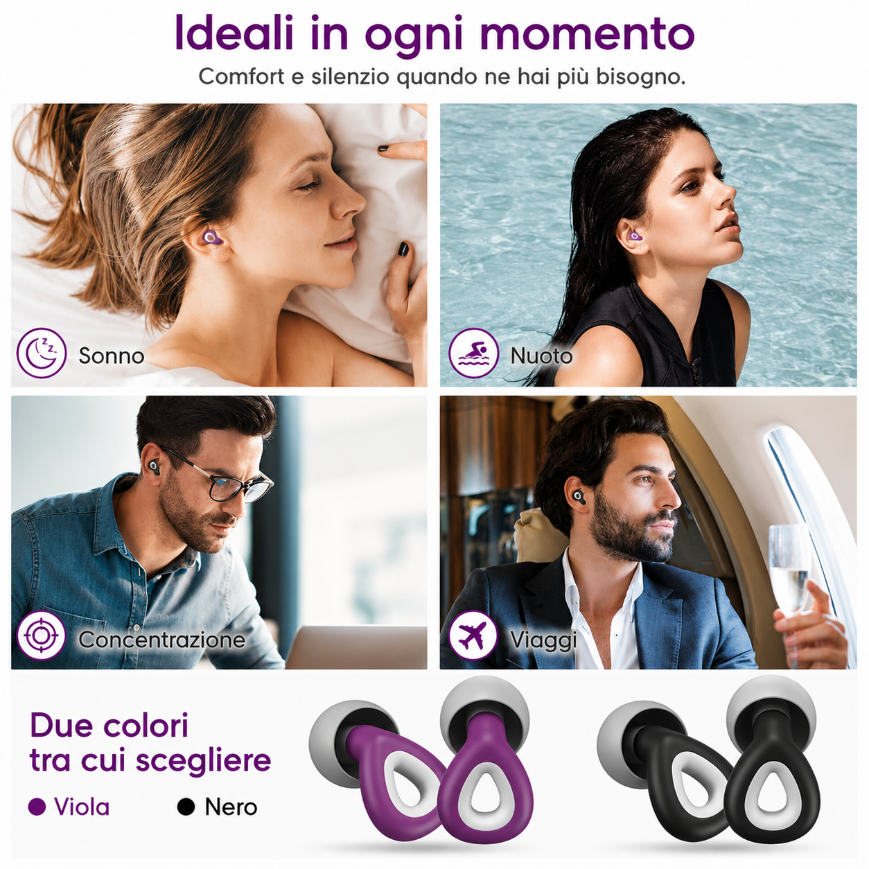Silent™ - Tappi cancella rumore