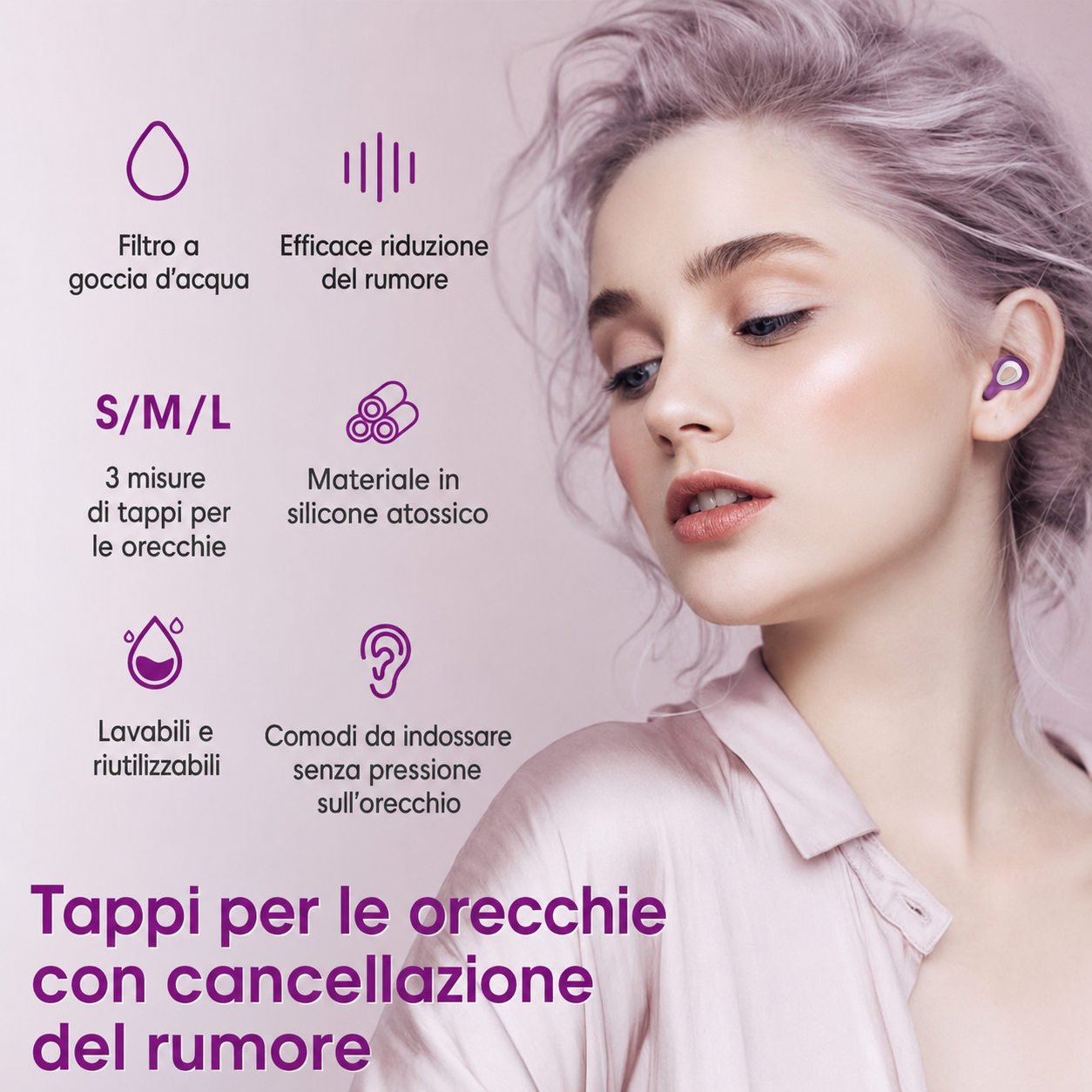Silent™ - Tappi cancella rumore